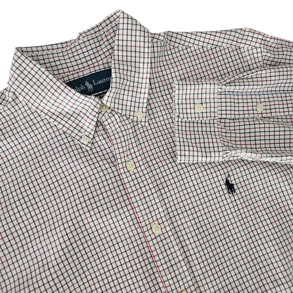 Polo Ralph Lauren Plaid Long Sleeve Shirt Men’s Large – Custom Fit - Picture 1 of 11